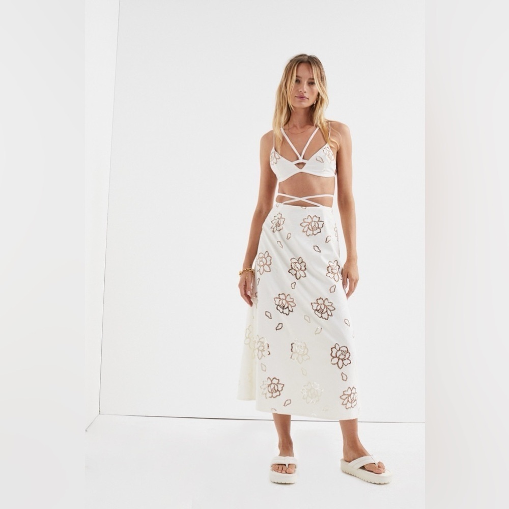 For love and lemons Jayne set (bralette and skirt) large new with tag